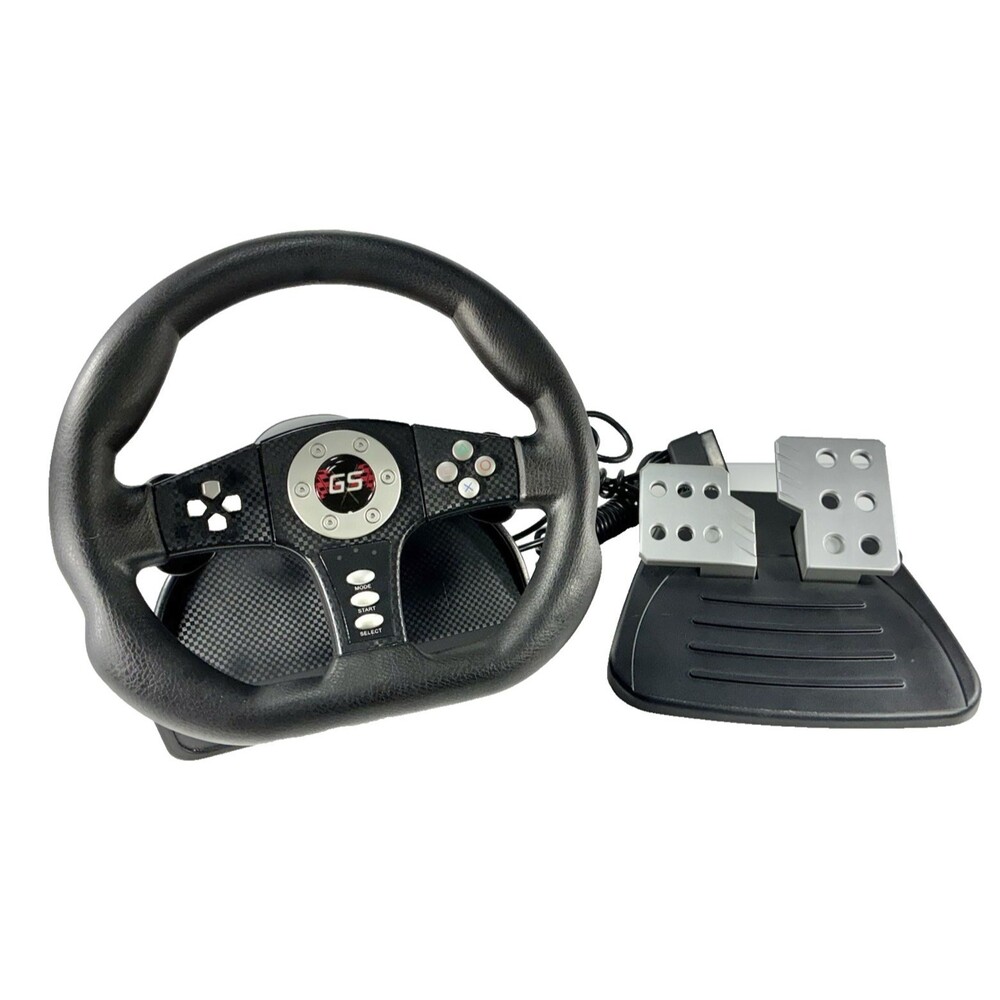 GameStop GS PlayStation 2 BB-031 Wired Racing Wheel and Pedals Tested